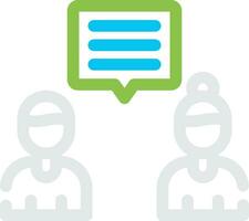 Discuss Creative Icon Design vector