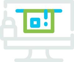 Blocked Creative Icon Design vector