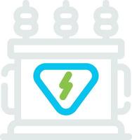 Power Transformer Creative Icon Design vector