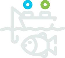 Big Game Fishing Creative Icon Design vector