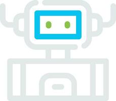 Industrial Robot Creative Icon Design vector