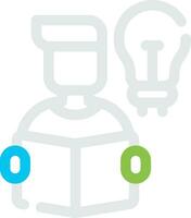 Self Learning Creative Icon Design vector