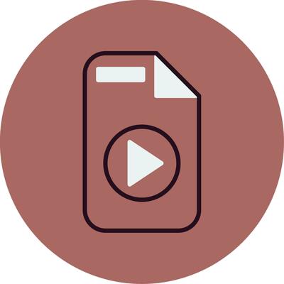 Video File Vector Icon