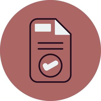 icono de vector de documento