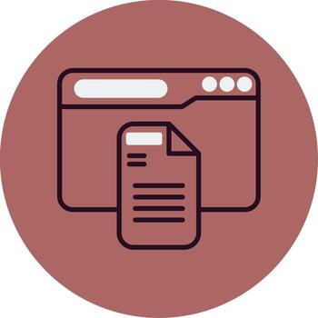 icono de vector de documento