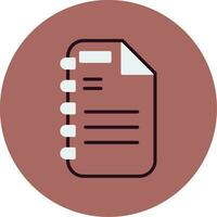 Note Page Vector Icon