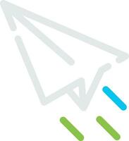 Paper Plane Creative Icon Design vector