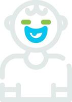 Baby Smile Creative Icon Design vector