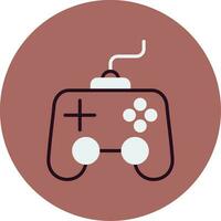 icono de vector de controlador de juego