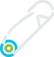 Safety Pin Creative Icon Design vector