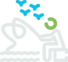 Trolling Creative Icon Design vector