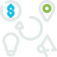 4Ps Creative Icon Design vector