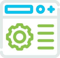 Setting Creative Icon Design vector