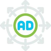 Advertising Submission Creative Icon Design vector