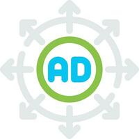 Advertising Submission Creative Icon Design vector