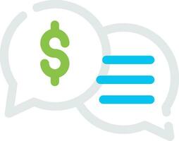 Business Dialog Creative Icon Design vector