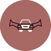 Flying Car Vector Icon