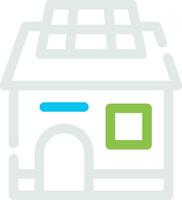 Solar House Creative Icon Design vector