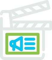 Cinema Ad Creative Icon Design vector