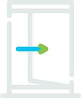 Exit Creative Icon Design vector