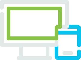 Responsive Web Design Creative Icon Design vector