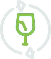 Glass Recycle Creative Icon Design vector