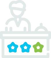 Receptionist Creative Icon Design vector
