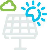 Solar Panel Creative Icon Design vector