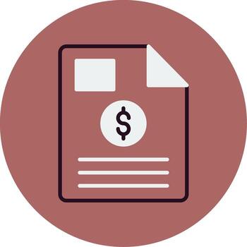 icono de vector de documento