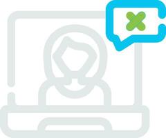 Wrong User Creative Icon Design vector