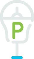 Parking Meter Creative Icon Design vector