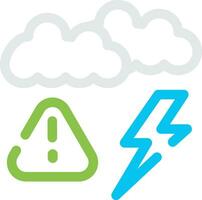 Weather Alert Creative Icon Design vector
