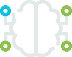 Neurons Circuit Creative Icon Design vector