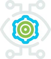 Robotics Eye Creative Icon Design vector