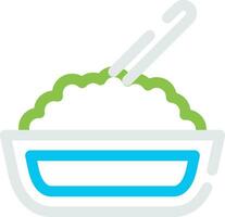 Rice Creative Icon Design vector