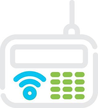 intercomunicador creativo icono diseño vector