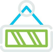 Rearview Mirror Creative Icon Design vector