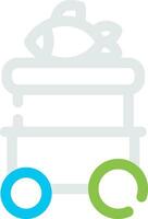 Two Different Color Design vector