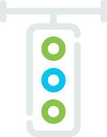 Traffic Light Creative Icon Design vector