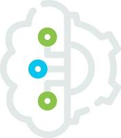 Artificial Intelligence Creative Icon Design vector