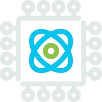 Quantum Technology Creative Icon Design vector