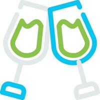 Glass Cheers Creative Icon Design vector