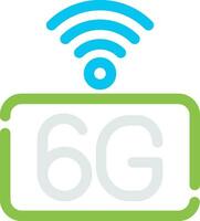 6G Network Creative Icon Design vector