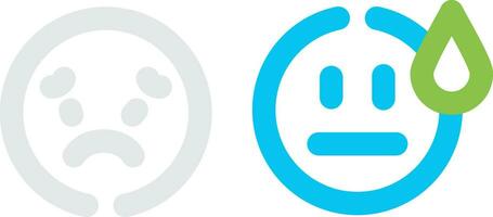 Basic Emotion Creative Icon Design vector