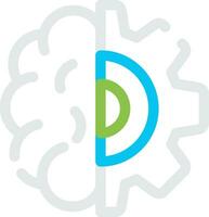 Deep Learning Creative Icon Design vector