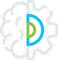 Deep Learning Creative Icon Design vector