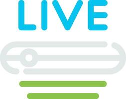 Live Stream Creative Icon Design vector