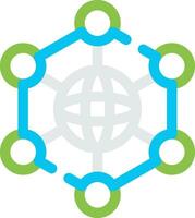 Neural Network Creative Icon Design vector