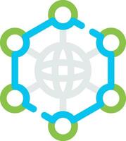 Neural Network Creative Icon Design vector