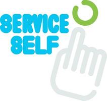 Self Service Creative Icon Design vector